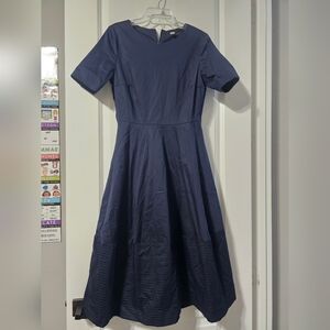COS Dark Blue Midi Dress